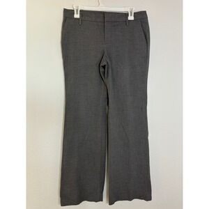 Gap Stretch Gray Dress Pants Womens 8 Reg Flat Front Career Trousers Workwear